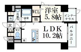 メゾンエスプリ生田の物件間取画像